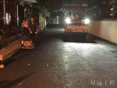 沥青雨花区鸿铭商业街社区路面改造